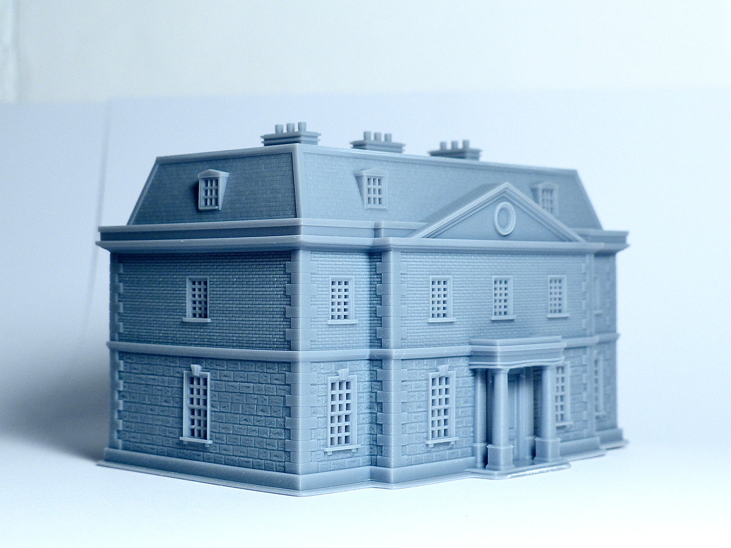 N scale Georgian style big house - 1:160 for Diorama modeling kit - Building#10