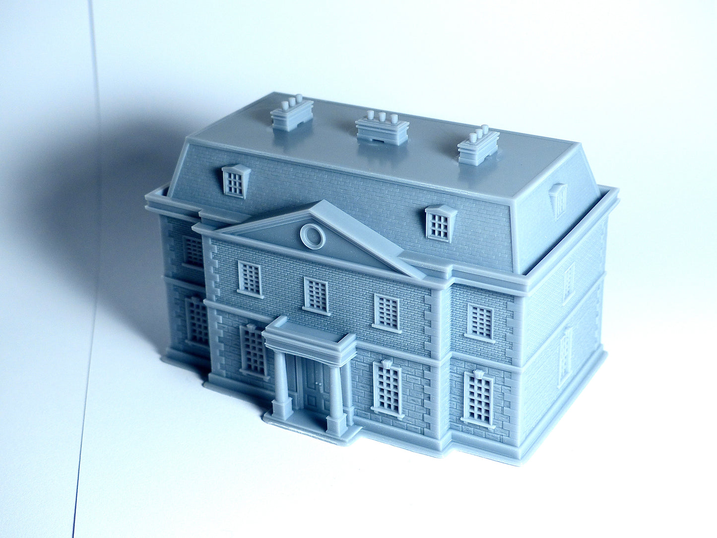 N scale Georgian style big house - 1:160 for Diorama modeling kit - Building#10