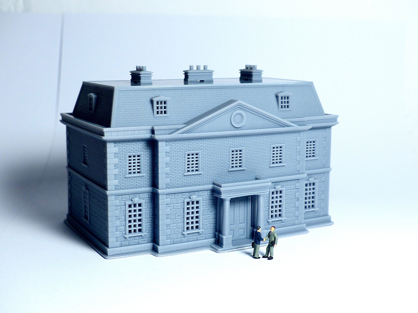 N scale Georgian style big house - 1:160 for Diorama modeling kit - Building#10
