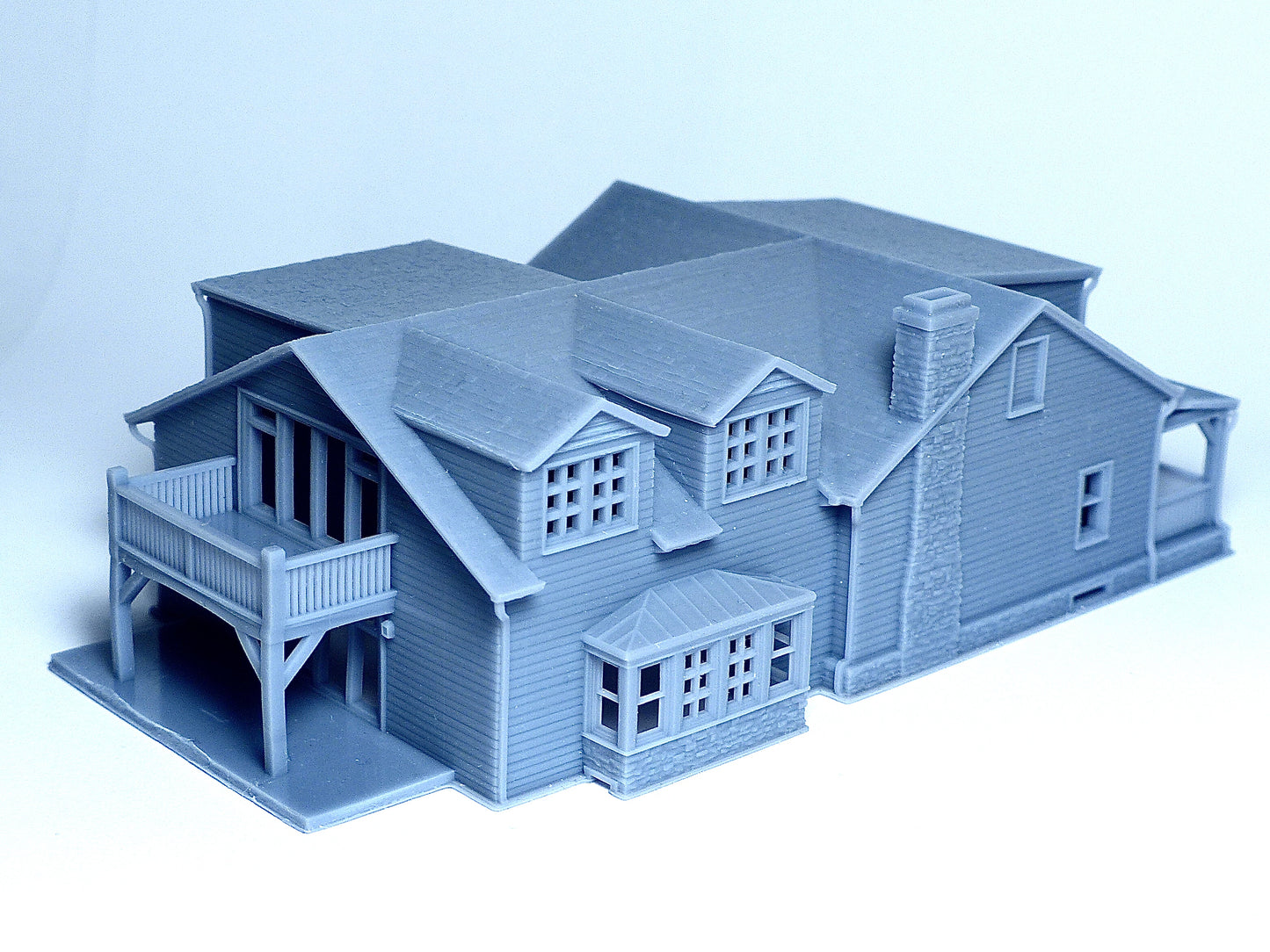 N scale Farmhouse style house - 1:160 Resin Building Model for Diorama - Building#27