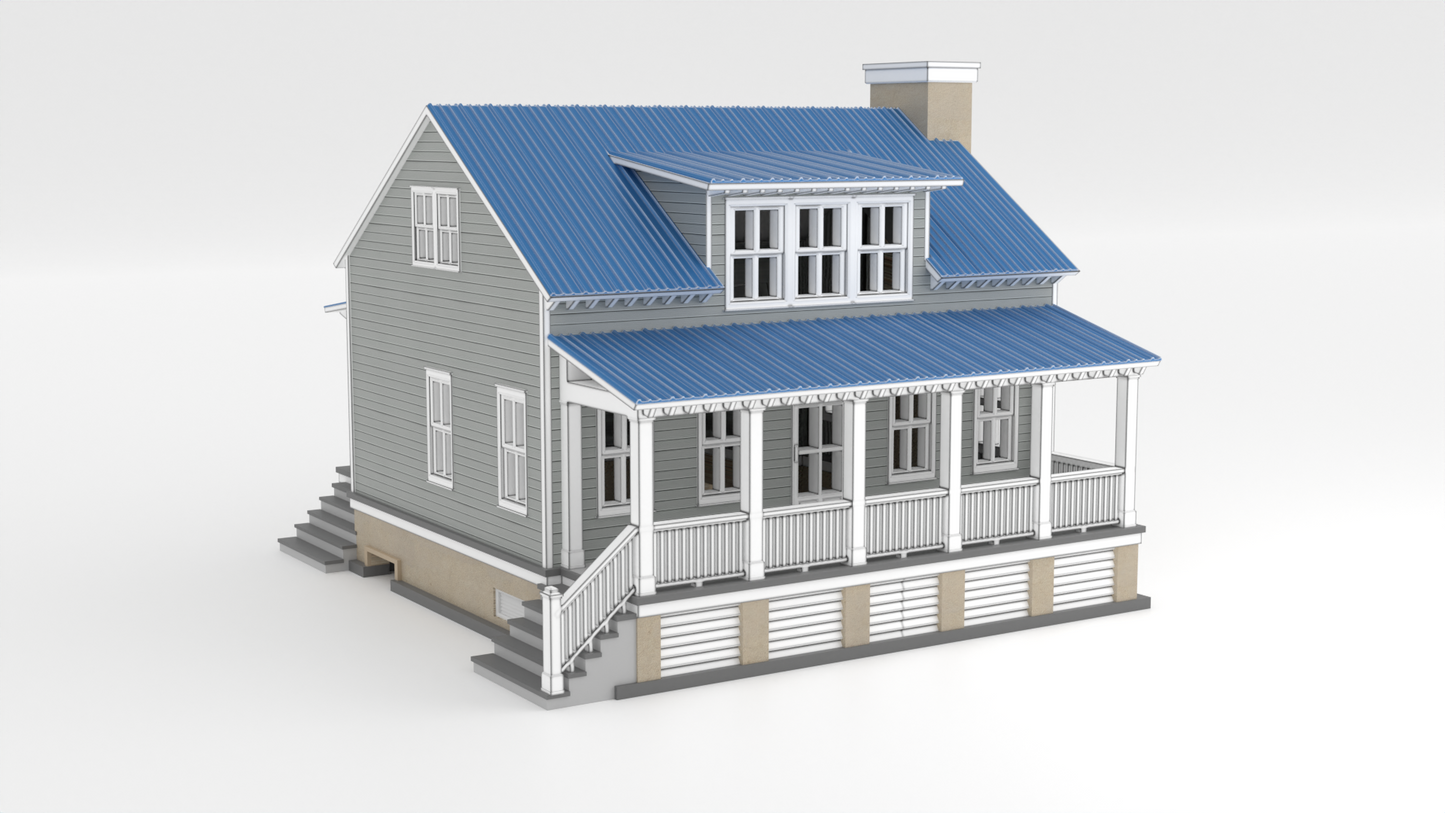 N scale Cottage house - 1:160 for Diorama modeling kit - Building#29