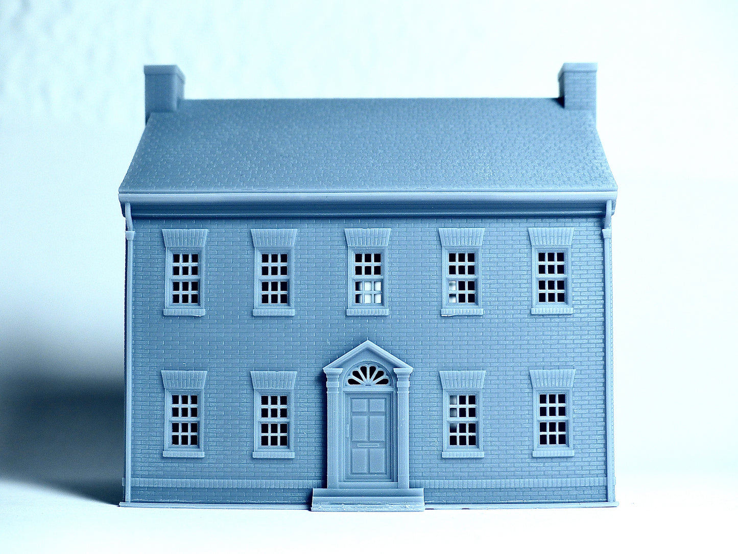 N scale British style brick house - 1:160 for Diorama modeling kit - Building#11B