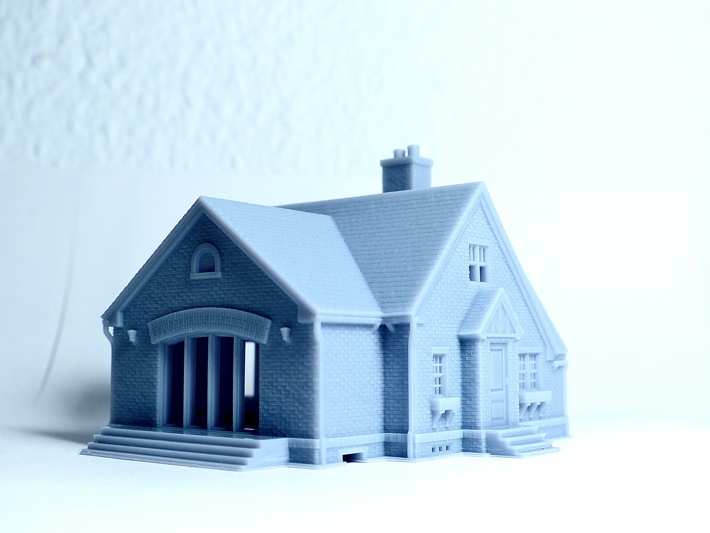 N scale Brick cottage - 1:160 for Diorama modeling kit - Building#30B