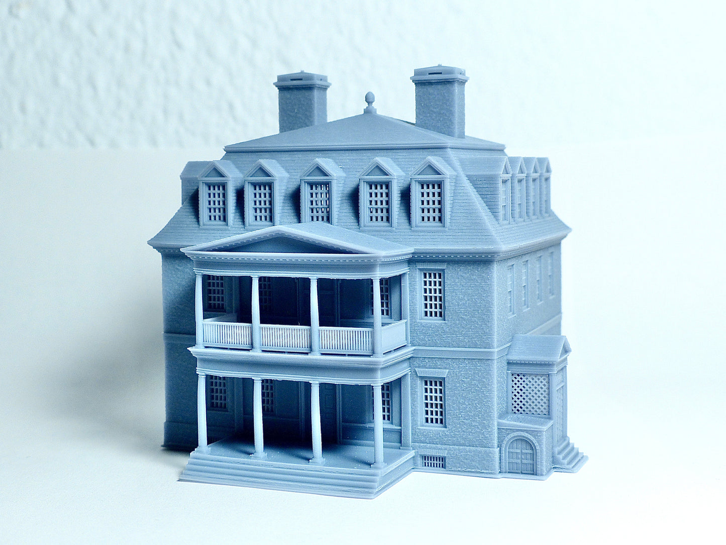 N scale Georgian style house Shirley plantation - 1:160 for Diorama modeling kit - Building#10B