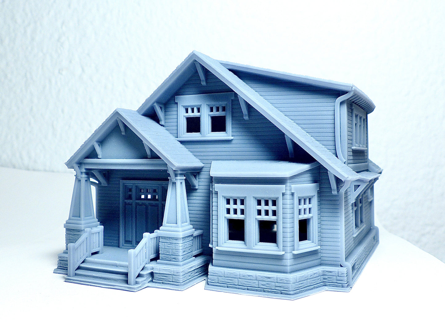HO scale Craftsman Style house - 1:87 for Diorama modeling kit - Building#27B