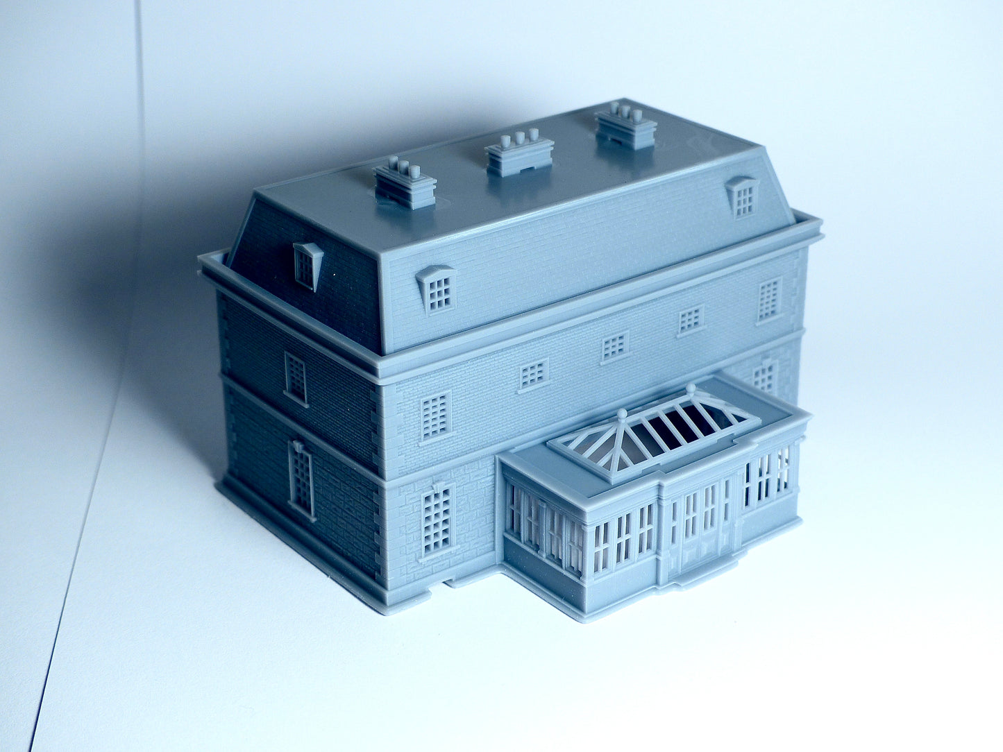 N scale Georgian style big house - 1:160 for Diorama modeling kit - Building#10