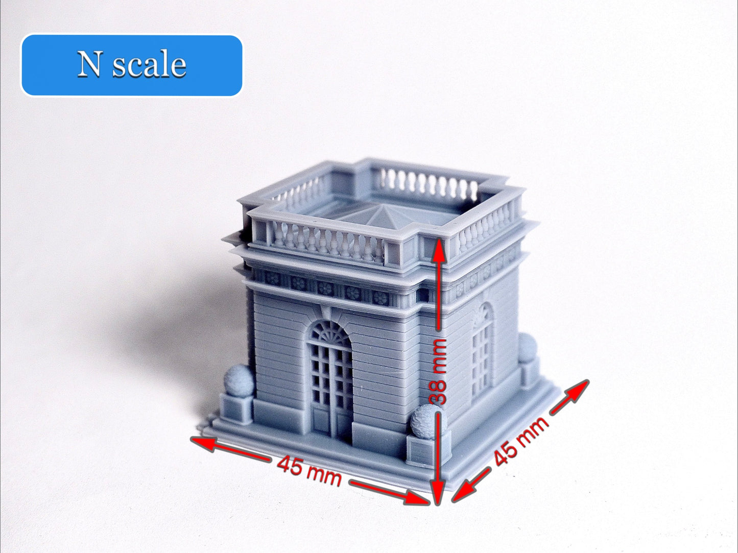N scale Garden folly building - 1:160 for Diorama modeling kit - Building#24B