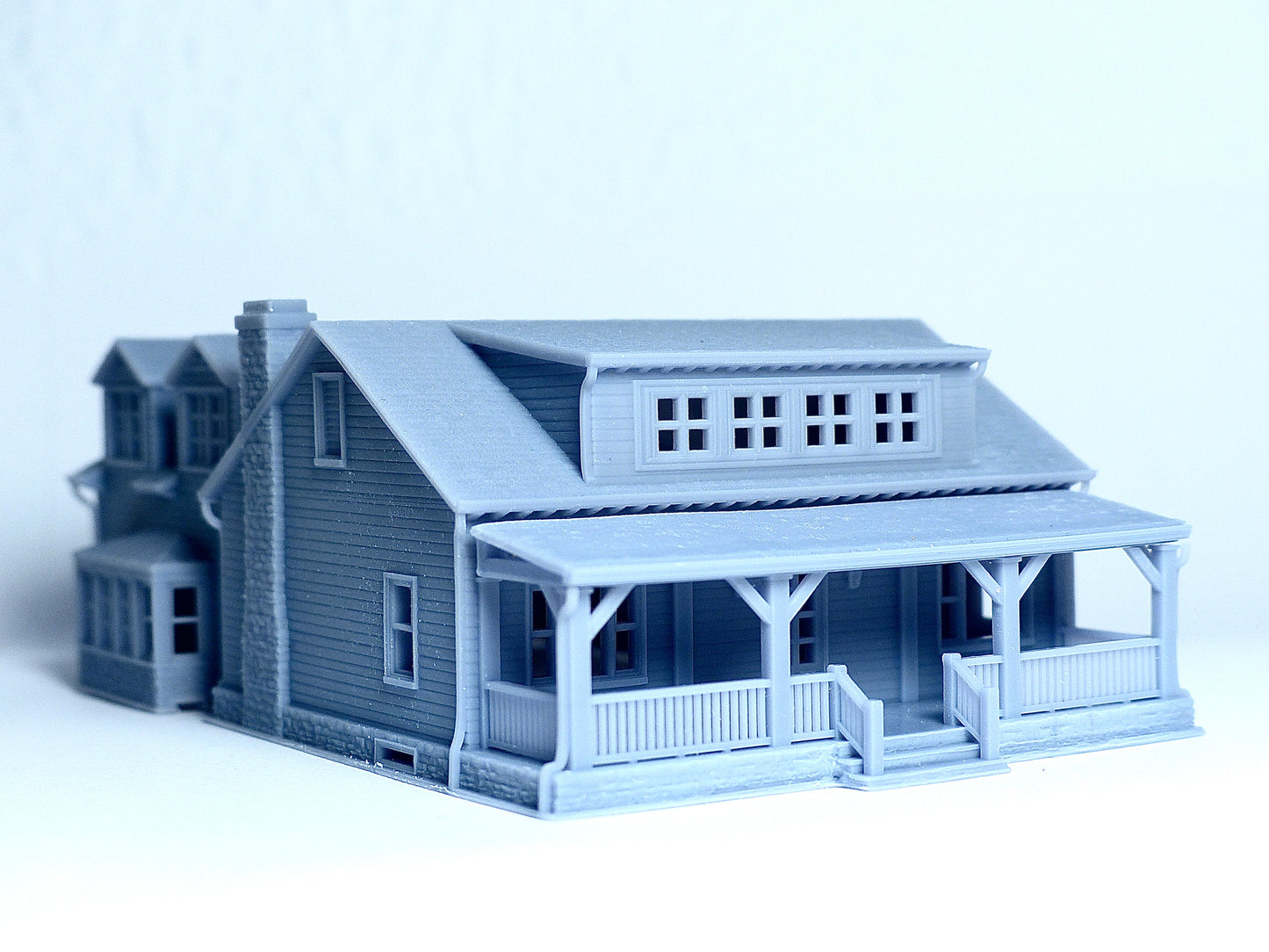 N scale Farmhouse style house - 1:160 Resin Building Model for Diorama - Building#27