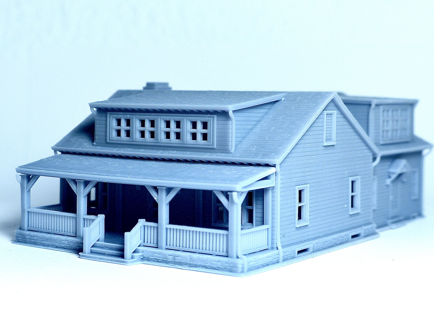 N scale Farmhouse style house - 1:160 Resin Building Model for Diorama - Building#27