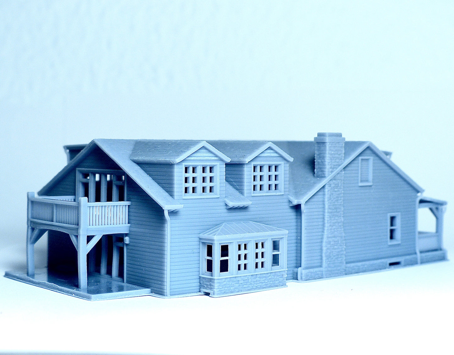 N scale Farmhouse style house - 1:160 Resin Building Model for Diorama - Building#27