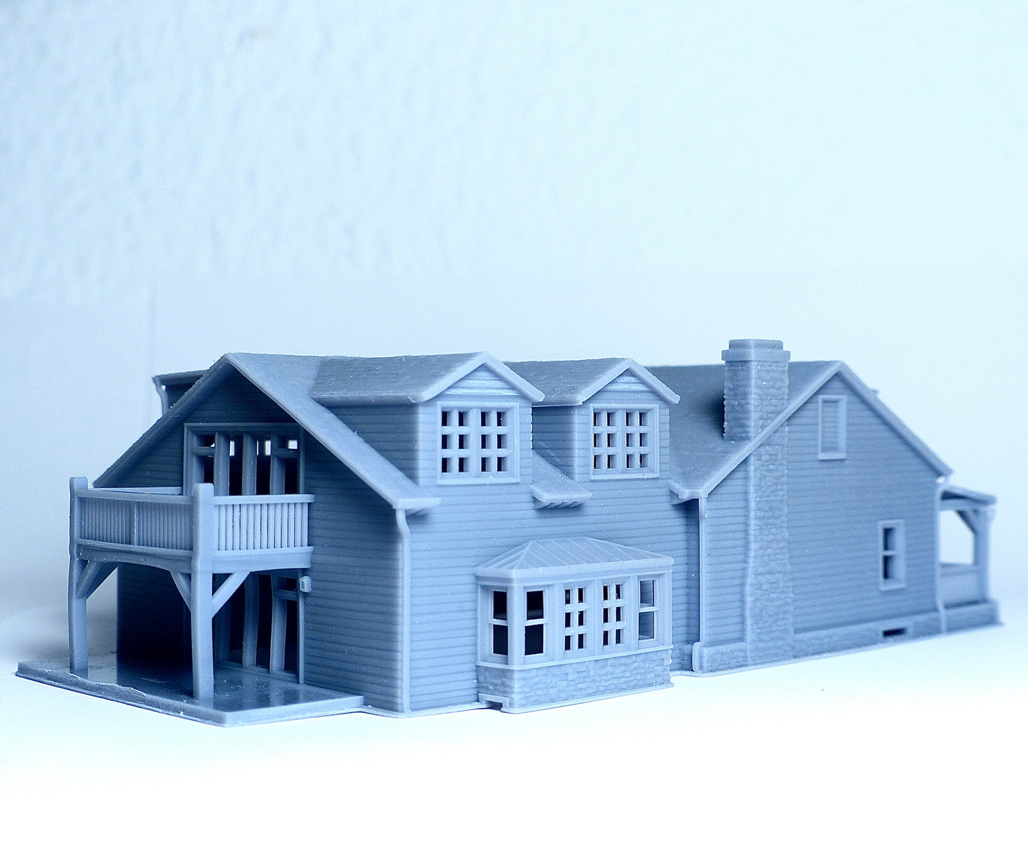 N scale Farmhouse style house - 1:160 Resin Building Model for Diorama - Building#27