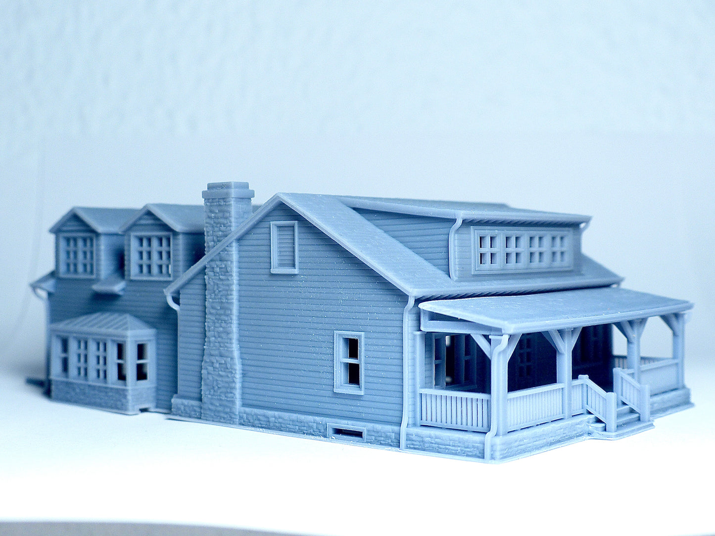 N scale Farmhouse style house - 1:160 Resin Building Model for Diorama - Building#27