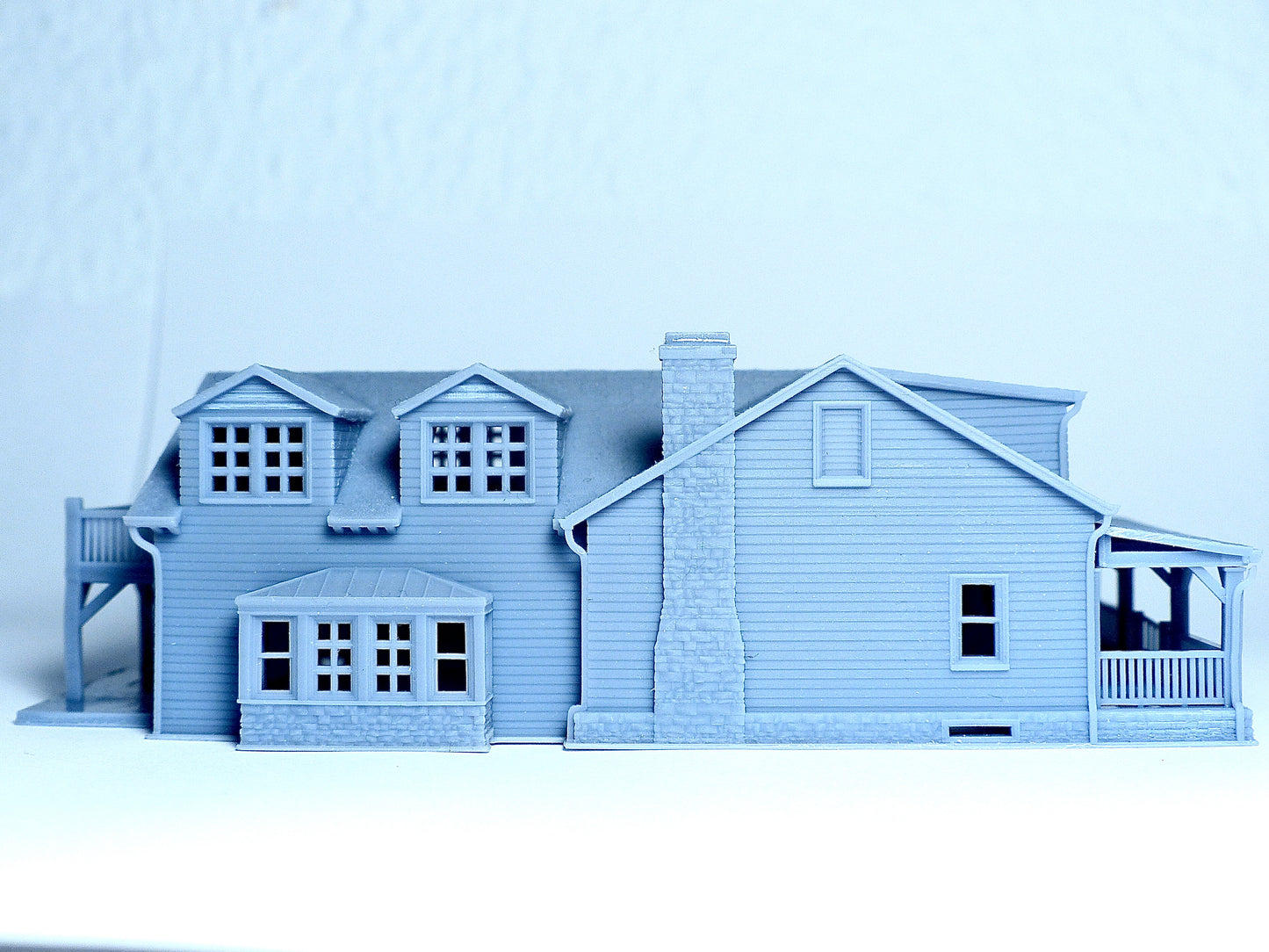 N scale Farmhouse style house - 1:160 Resin Building Model for Diorama - Building#27