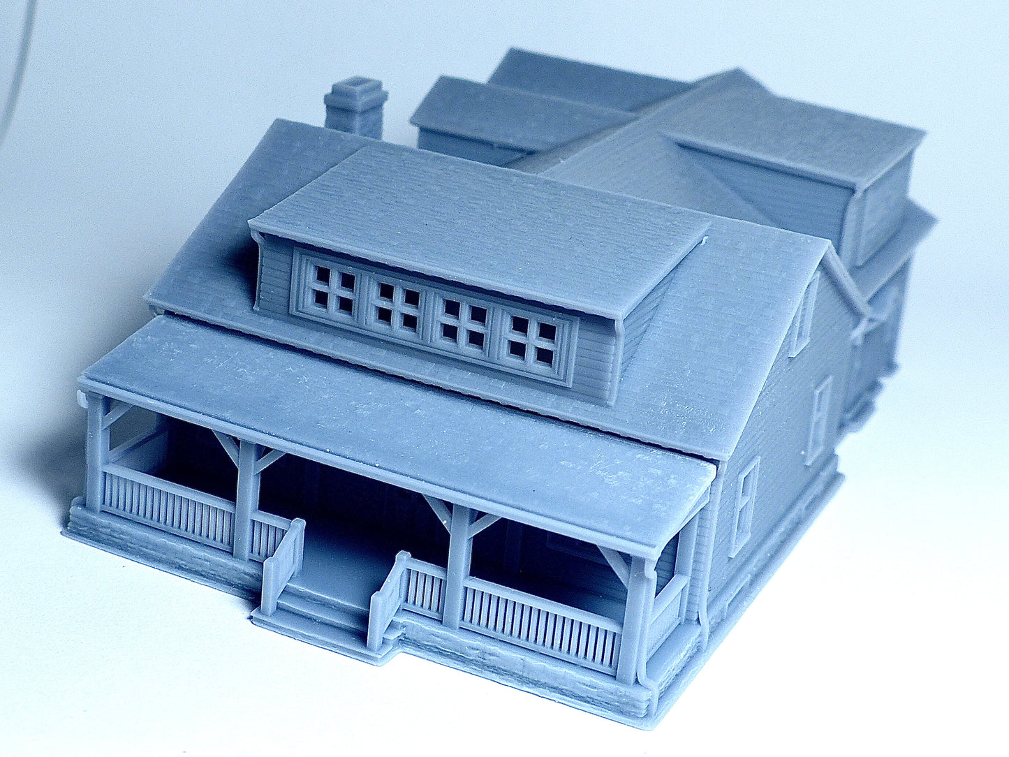 N scale Farmhouse style house - 1:160 Resin Building Model for Diorama - Building#27