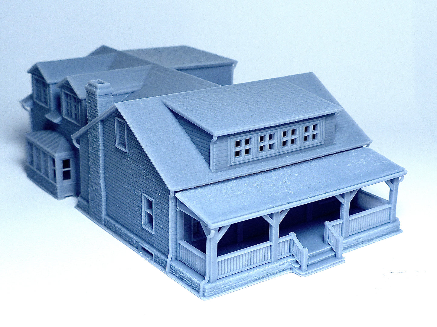 N scale Farmhouse style house - 1:160 Resin Building Model for Diorama - Building#27
