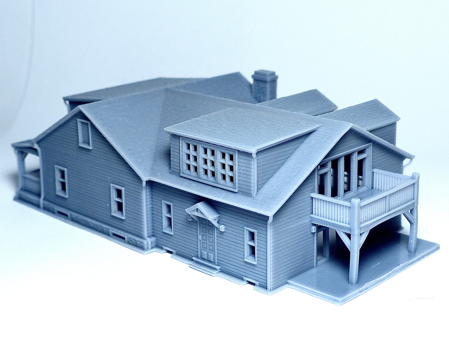 N scale Farmhouse style house - 1:160 Resin Building Model for Diorama - Building#27