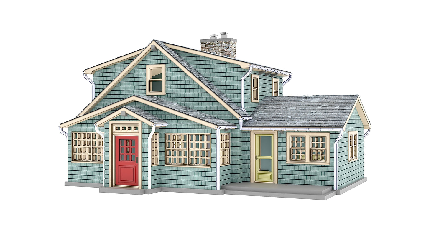 N scale Cape Cod house - 1:160 for Diorama modeling kit - Building#28C