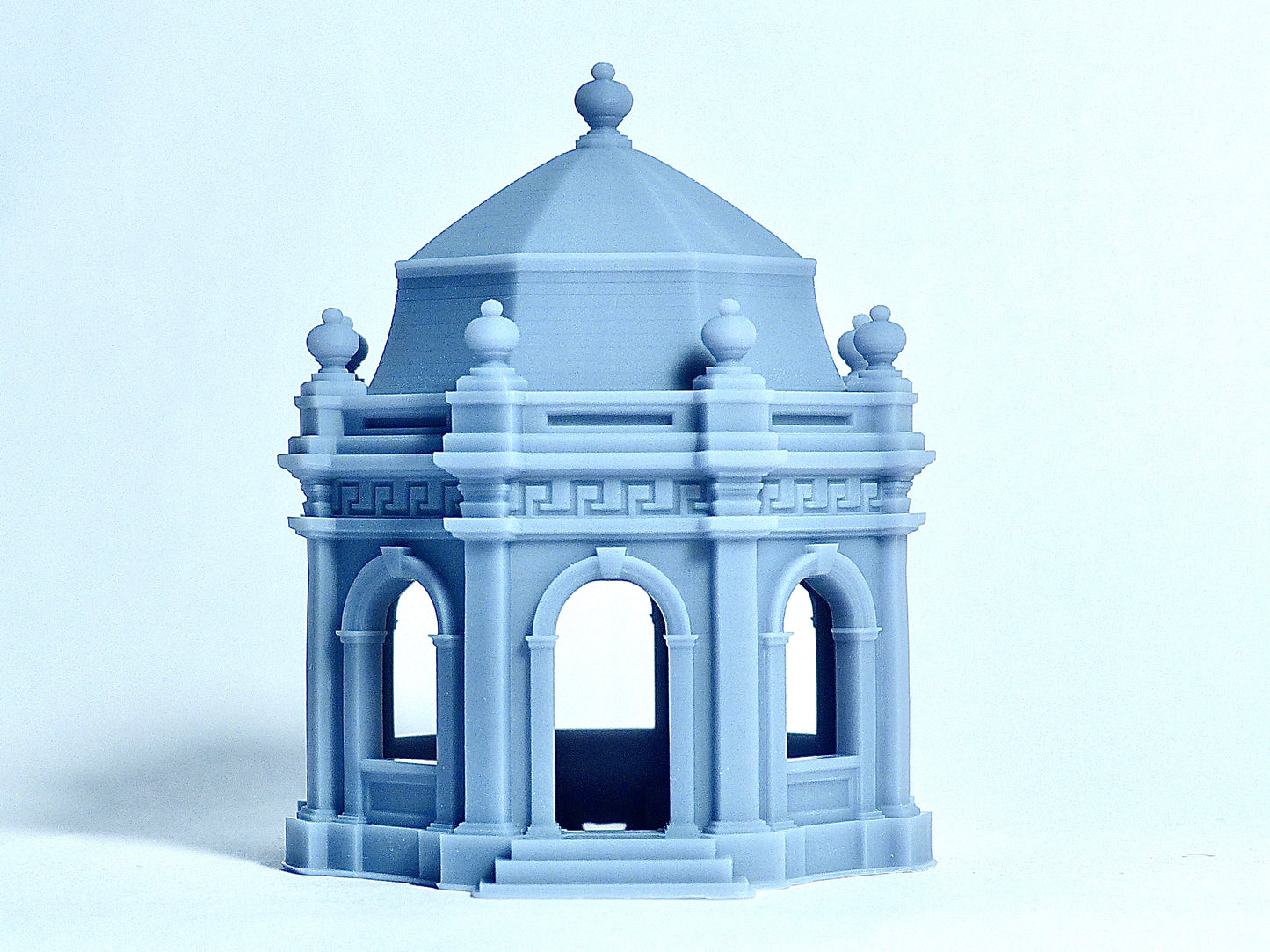 N scale Temple-like decorative Pavilion house - 1:160 Resin Model for Diorama - Building#17B