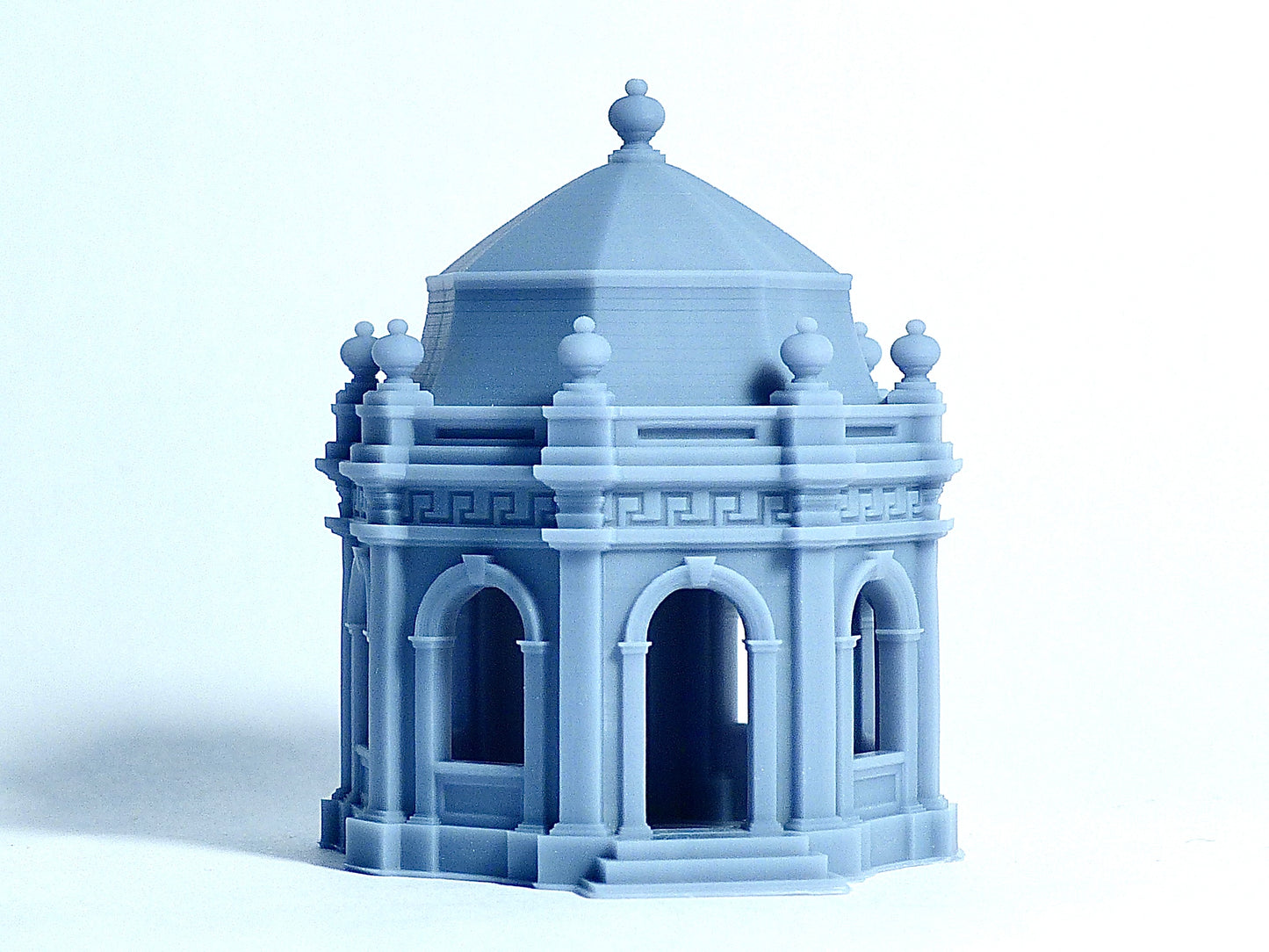 N scale Temple-like decorative Pavilion house - 1:160 Resin Model for Diorama - Building#17B