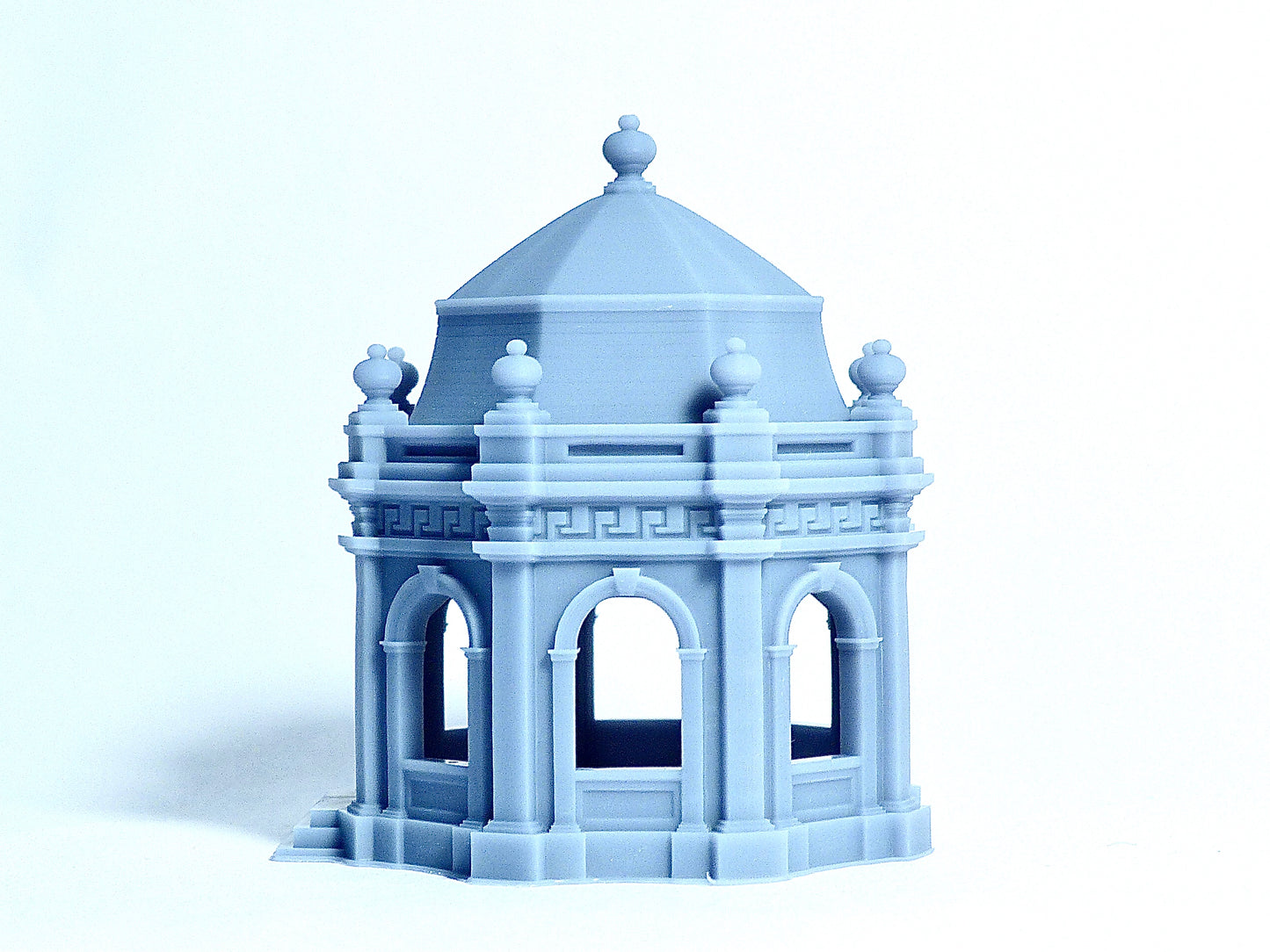 N scale Temple-like decorative Pavilion house - 1:160 Resin Model for Diorama - Building#17B