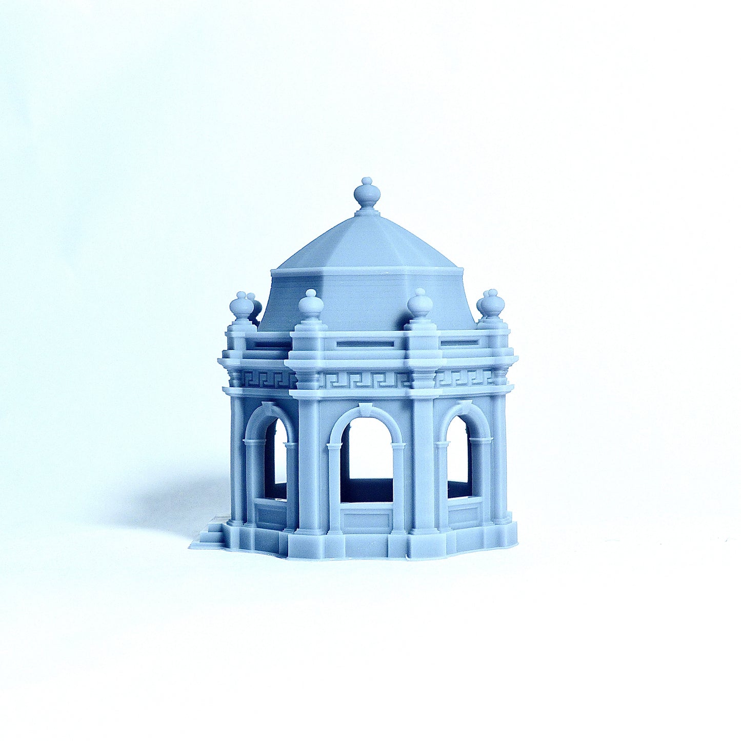 N scale Temple-like decorative Pavilion house - 1:160 Resin Model for Diorama - Building#17B