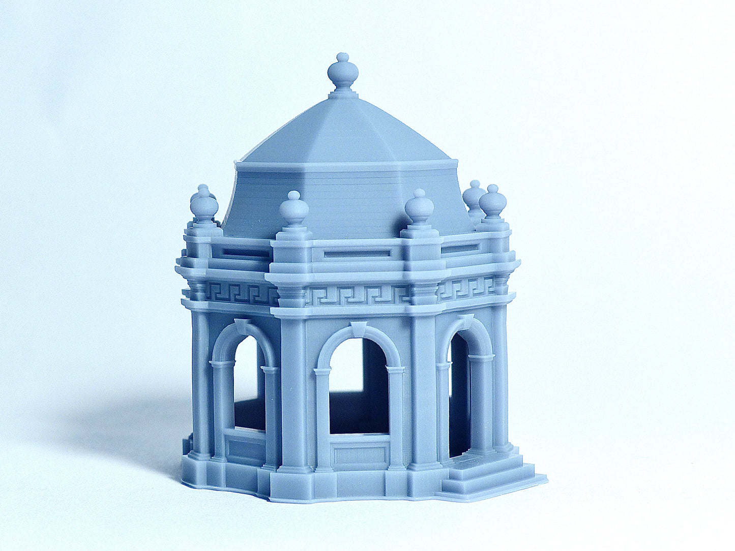 N scale Temple-like decorative Pavilion house - 1:160 Resin Model for Diorama - Building#17B