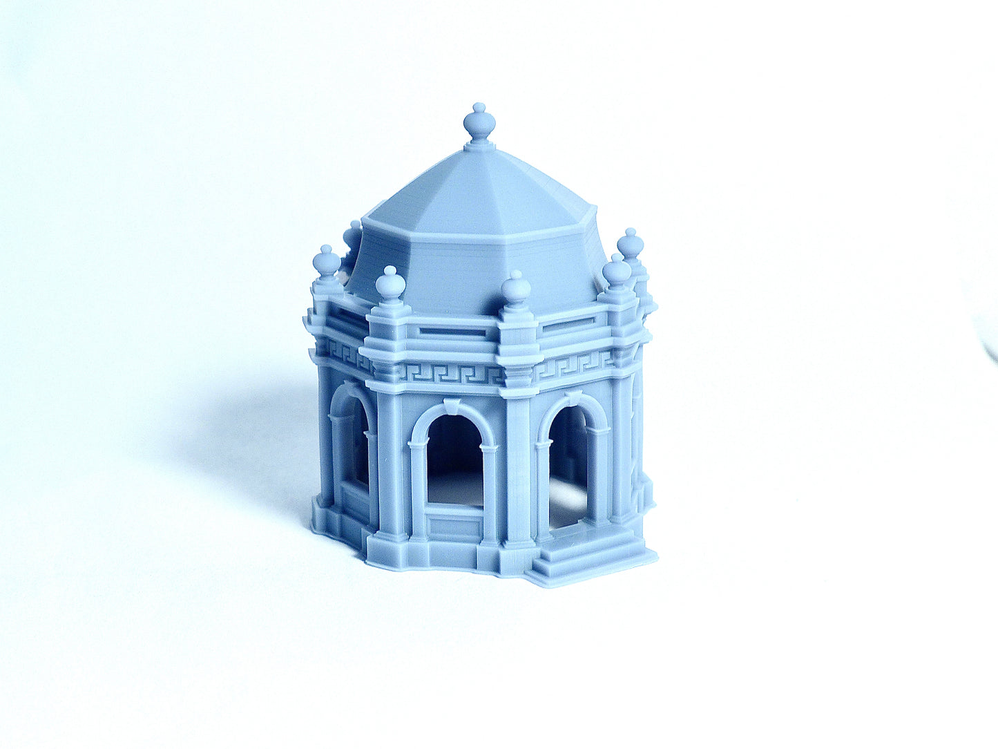 N scale Temple-like decorative Pavilion house - 1:160 Resin Model for Diorama - Building#17B
