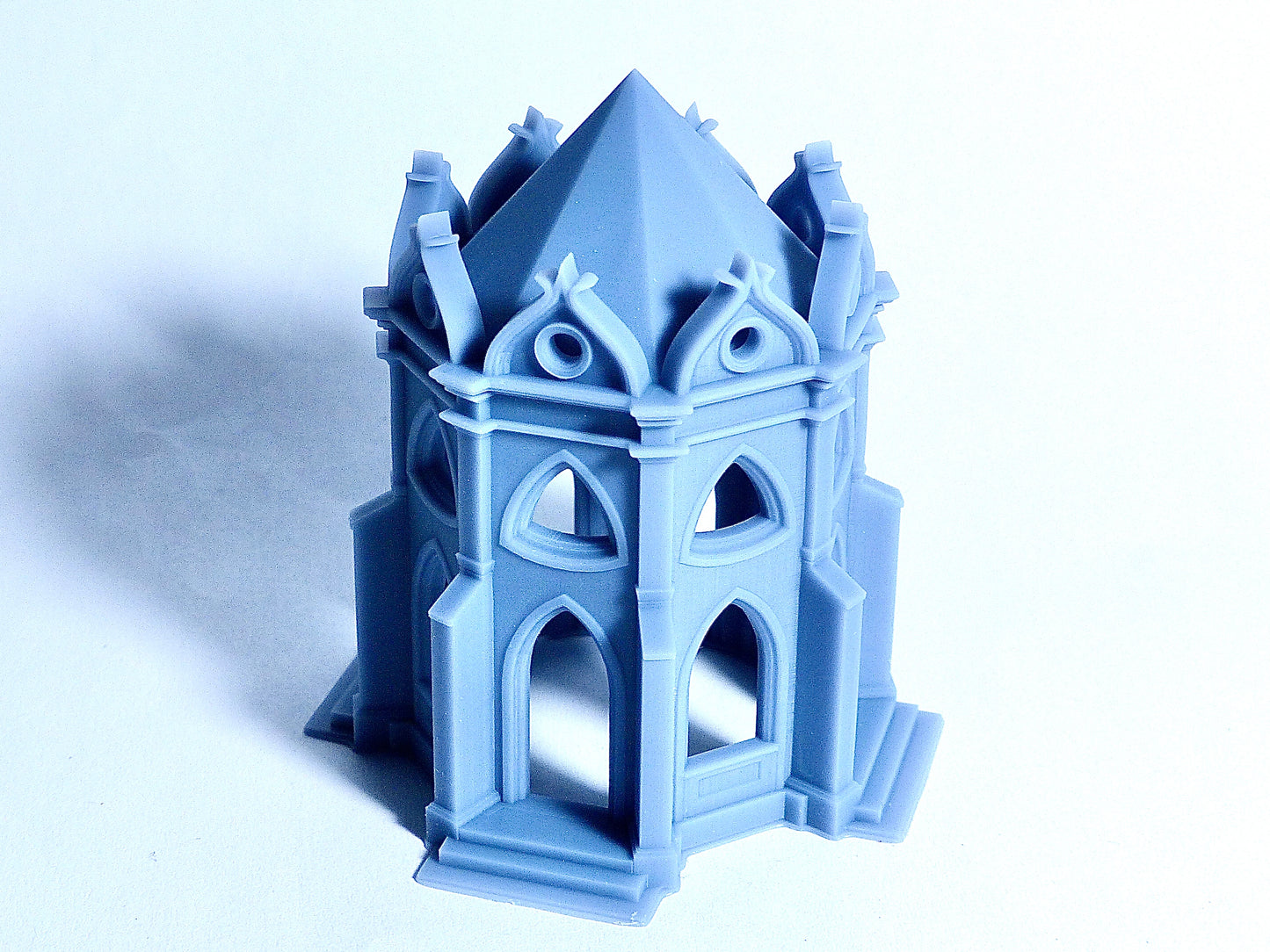 N scale Gothic style temple-like pavilion - 1:160 for diorama modeling kit - Building#17D