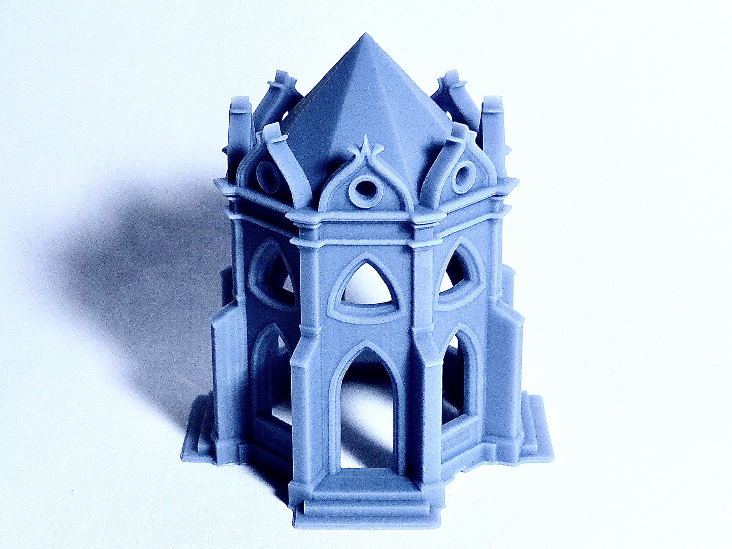 N scale Gothic style temple-like pavilion - 1:160 for diorama modeling kit - Building#17D