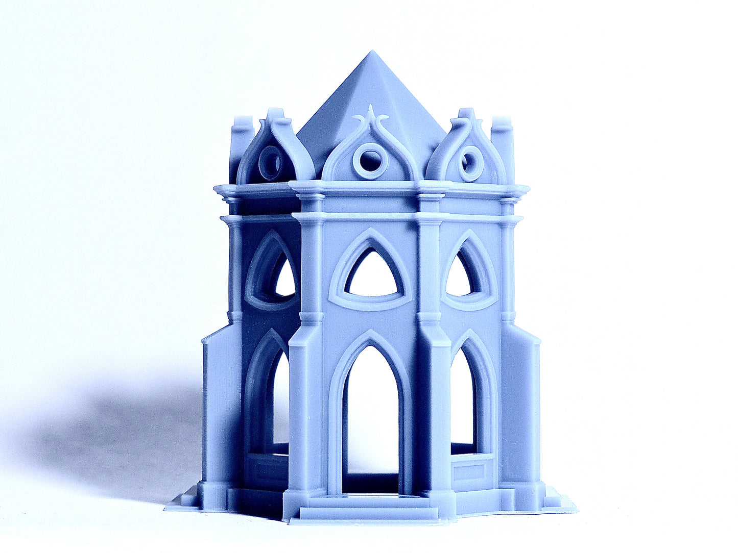N scale Gothic style temple-like pavilion - 1:160 for diorama modeling kit - Building#17D