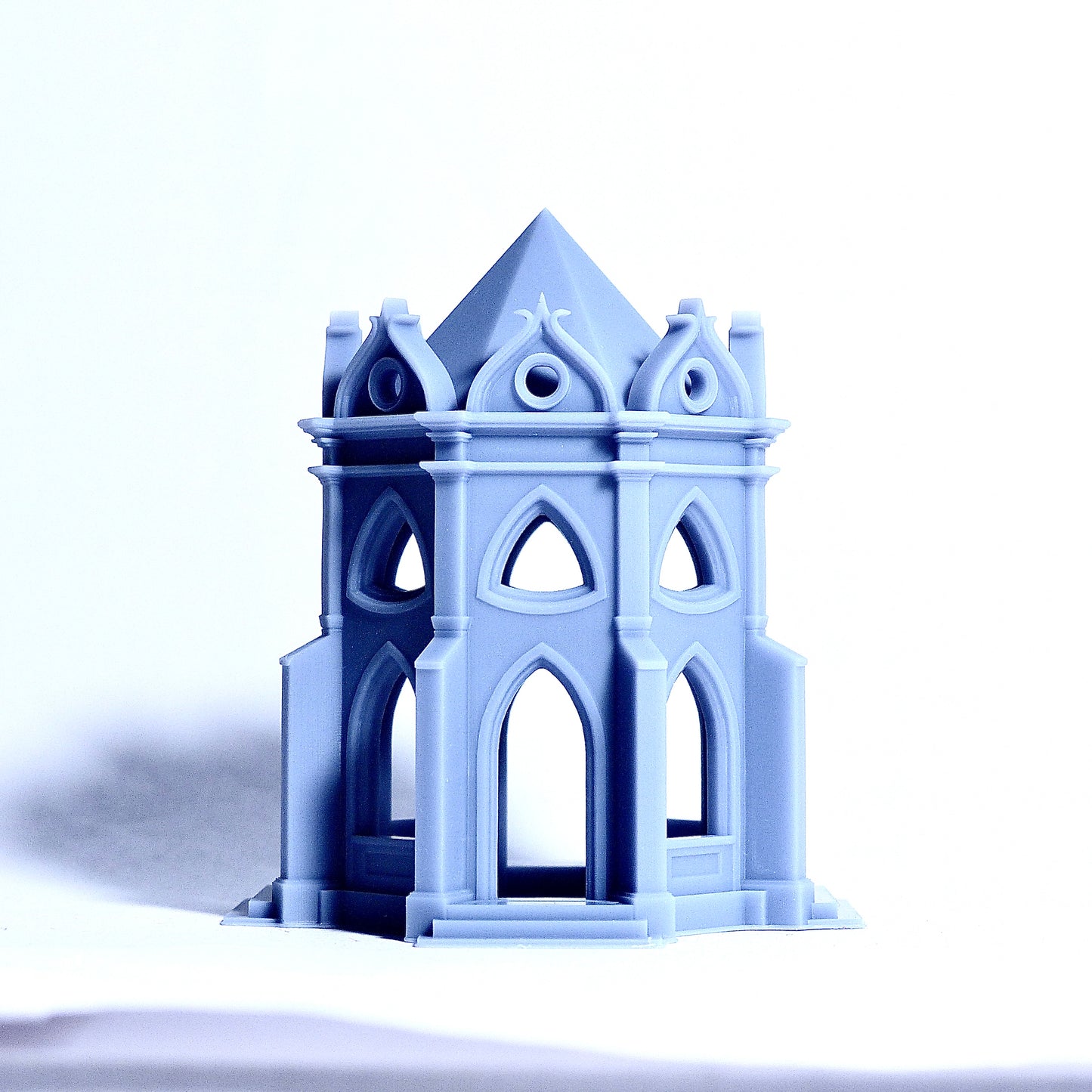 N scale Gothic style temple-like pavilion - 1:160 for diorama modeling kit - Building#17D