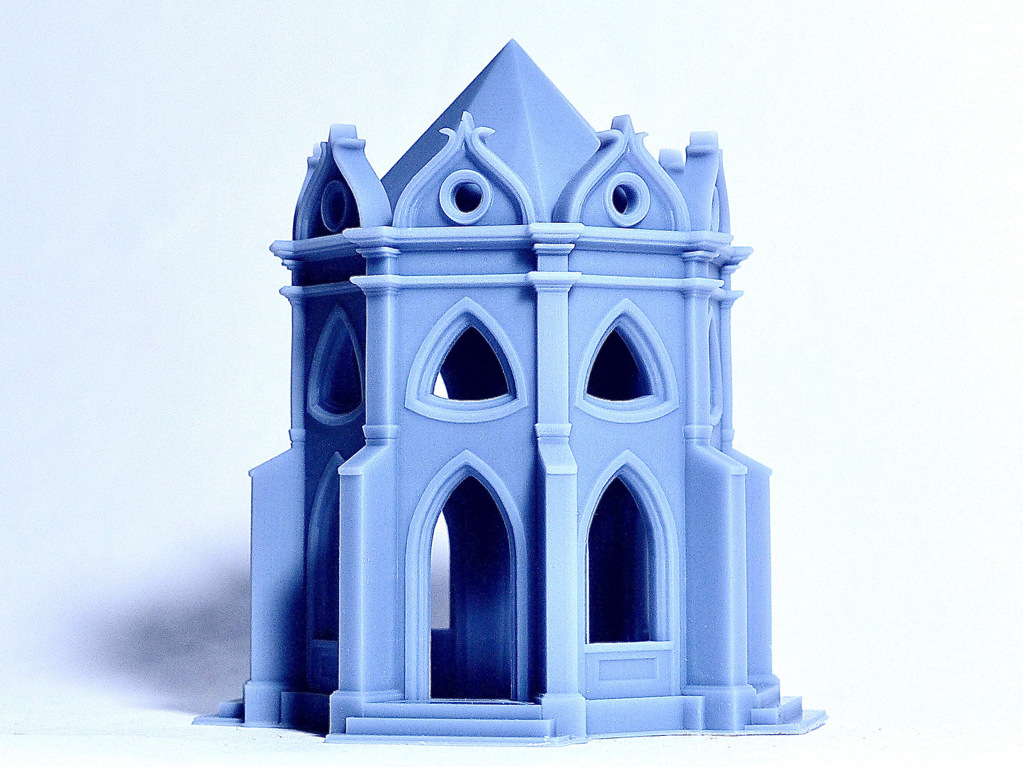 N scale Gothic style temple-like pavilion - 1:160 for diorama modeling kit - Building#17D