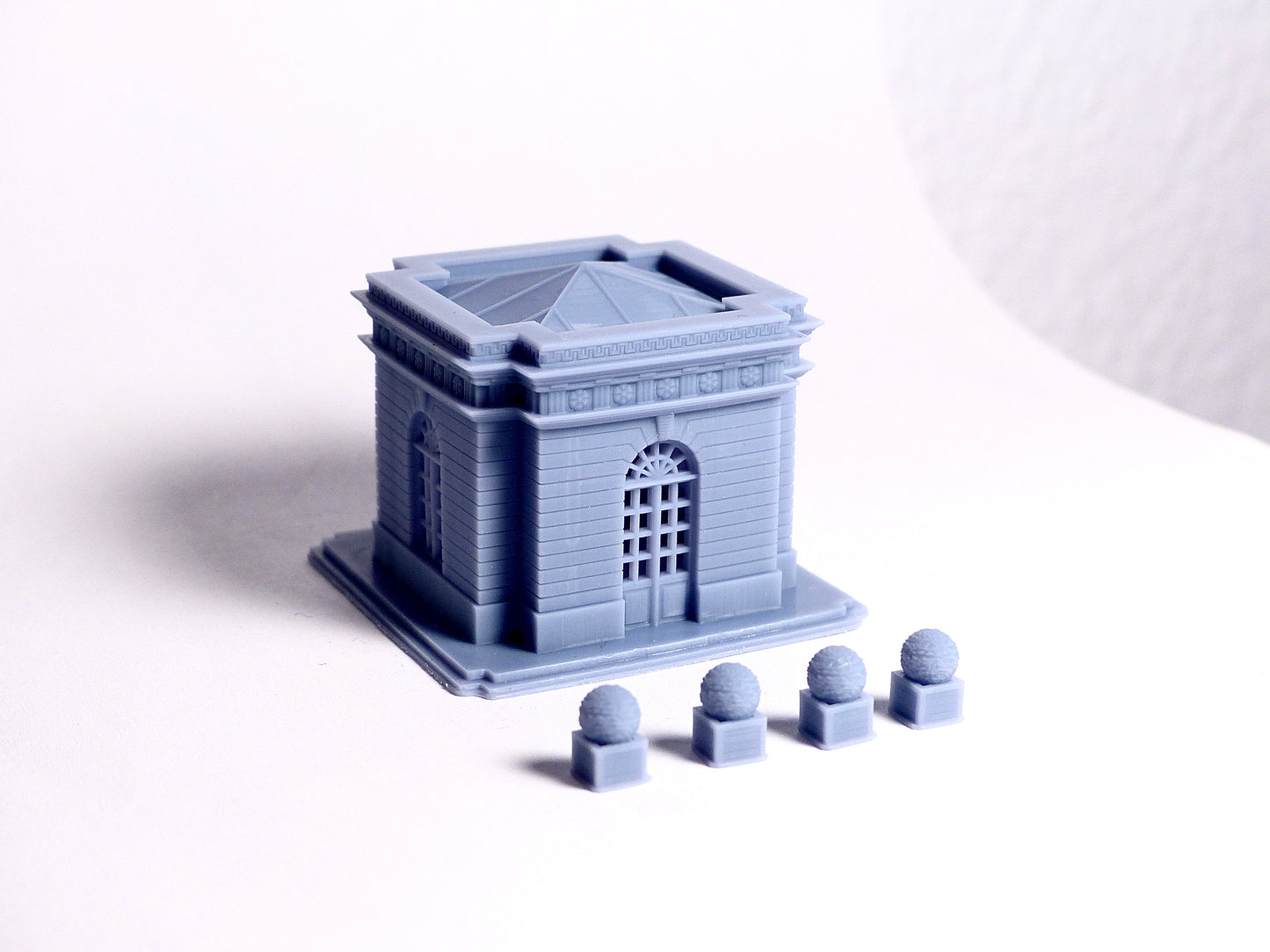 N Scale Garden Folly or Pavilion Building – 1:160 Resin Model for Diorama - Building#24
