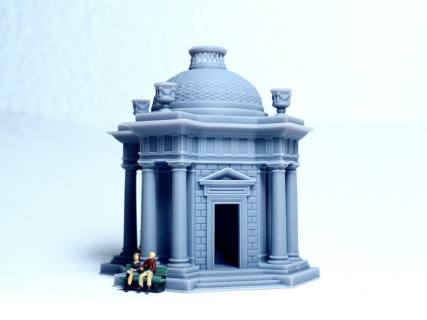 N Scale European Pavilion with interior structure – Diorama modeling kit (1:160) - Building#17E
