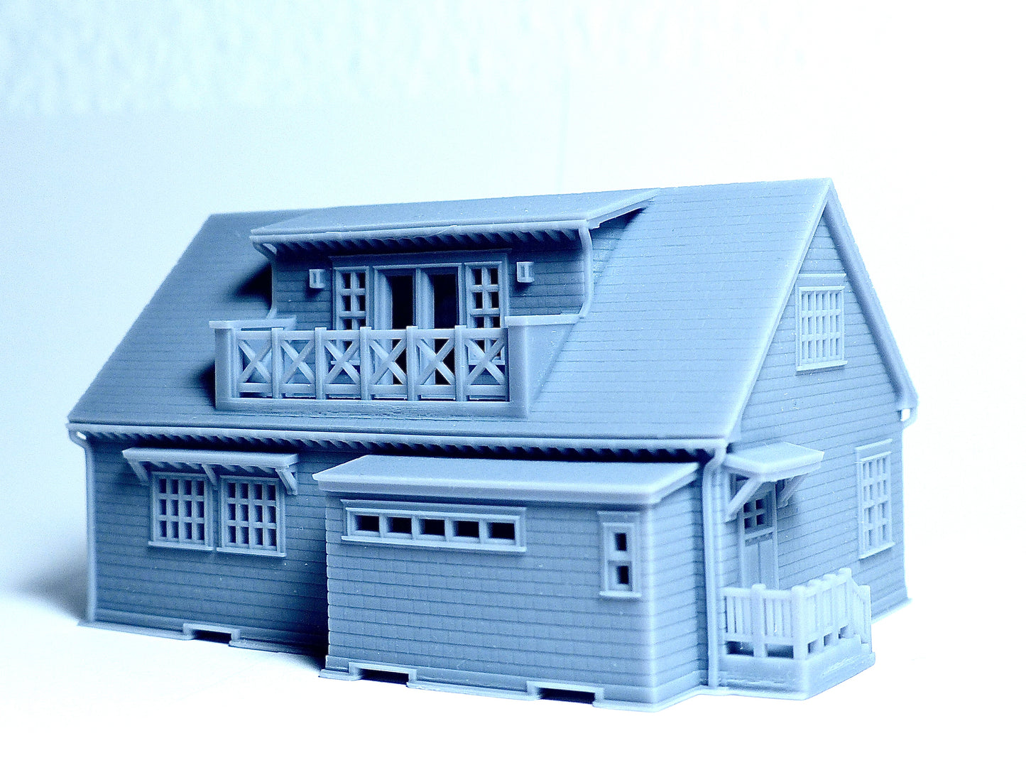 N scale Craftsman style house - 1:160 for Diorama Modeling Kit - Building#27C