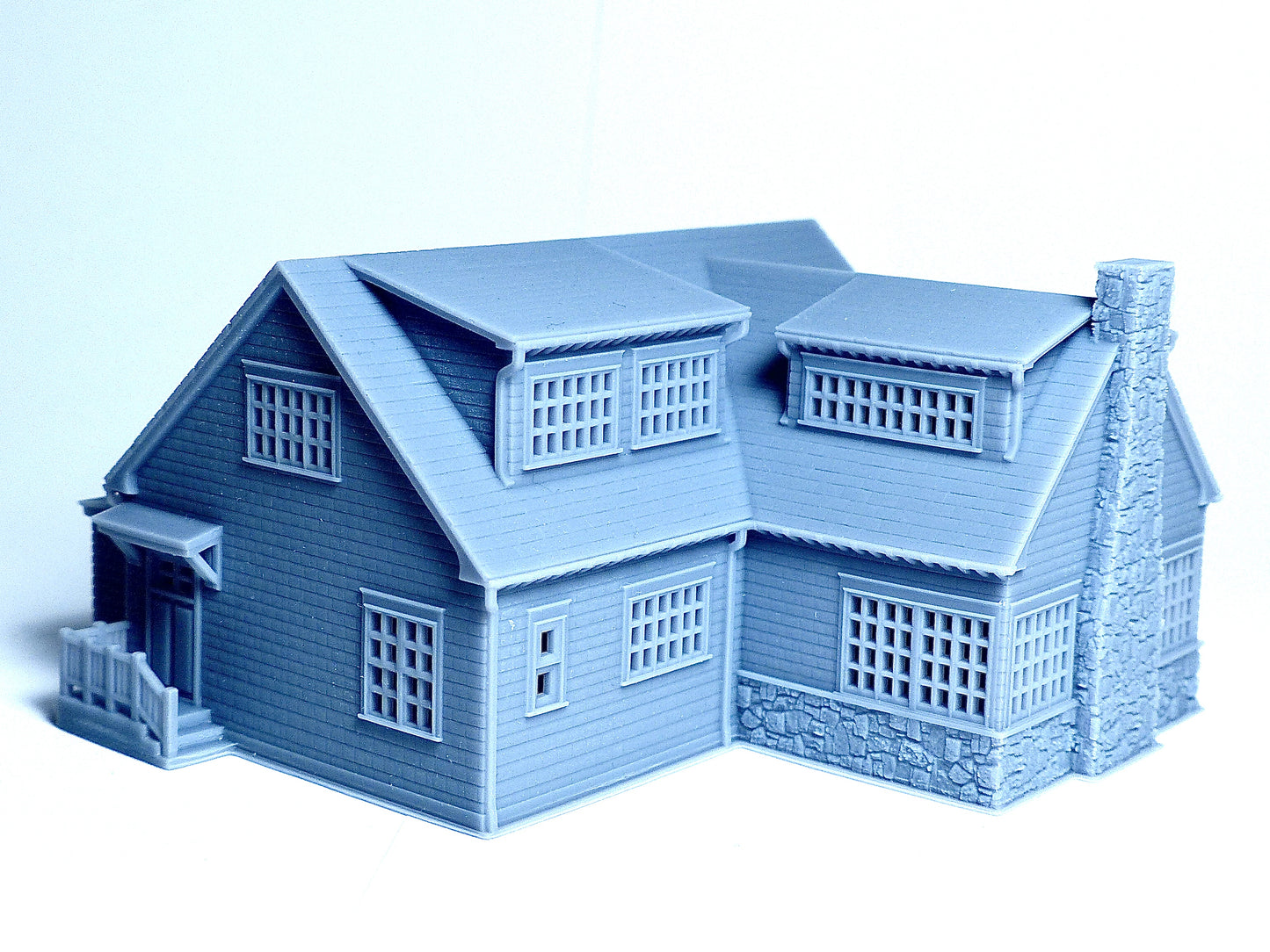 N scale Craftsman style house - 1:160 for Diorama Modeling Kit - Building#27C