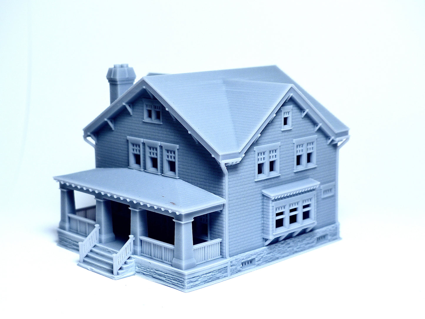 N scale Craftsman style big house - 1:160 for Diorama modeling kit - Building#27D