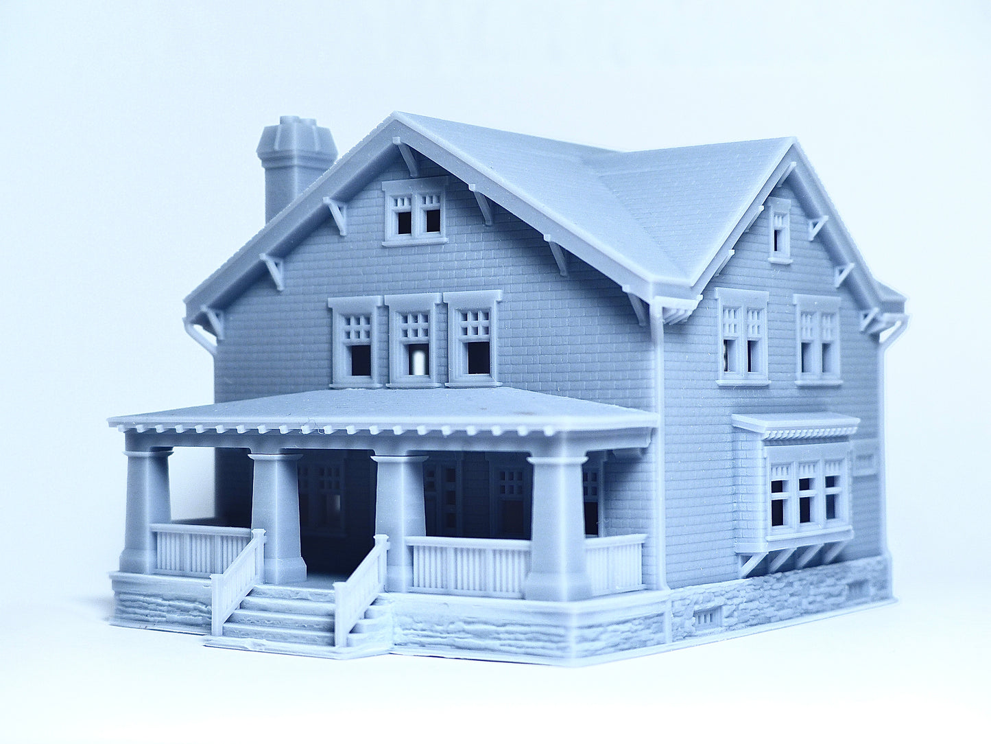 N scale Craftsman style big house - 1:160 for Diorama modeling kit - Building#27D