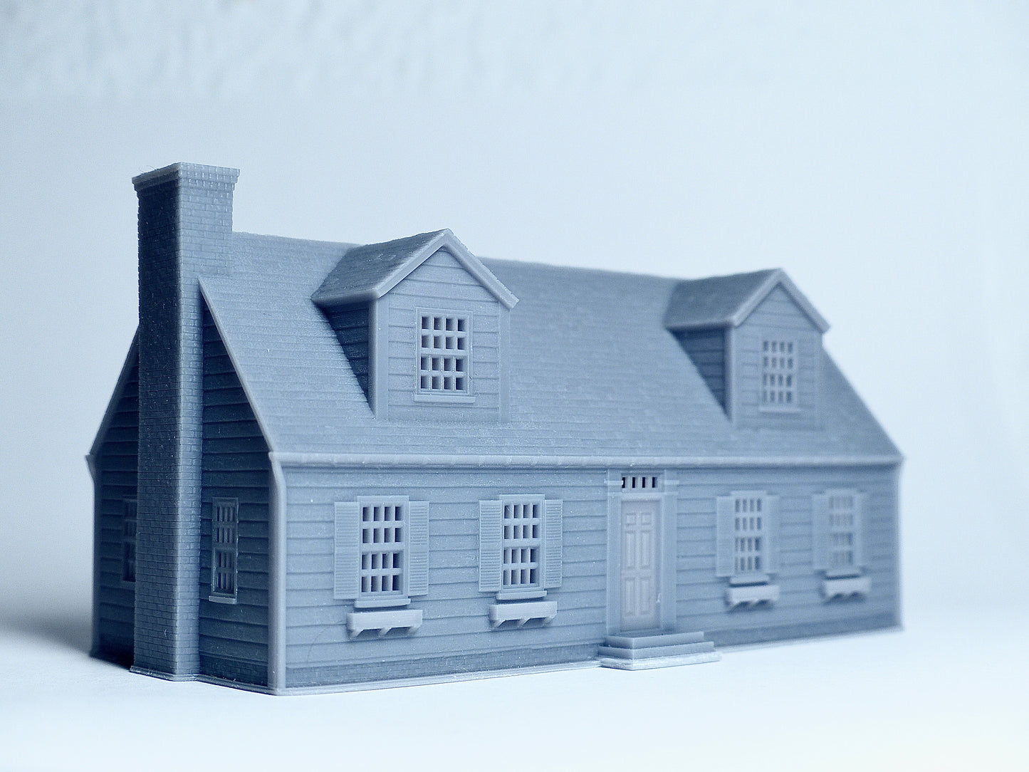 N scale Cape Cod style house - 1:160 for Diorama modeling kit - Building#28