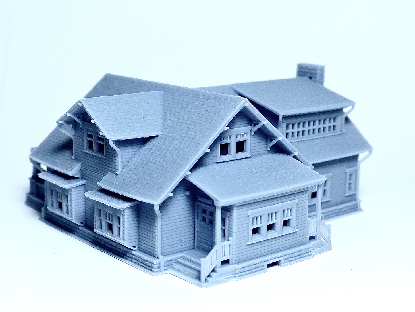 N scale Craftsman style house - 1:160 for Diorama modeling kit - Building#27E
