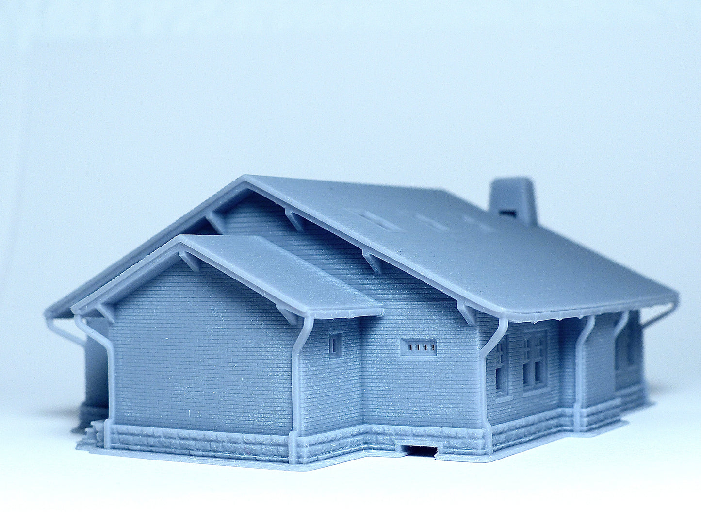 N scale Brick structure Farmhouse - 1:160 for Diorama modeling kit - Building#27F