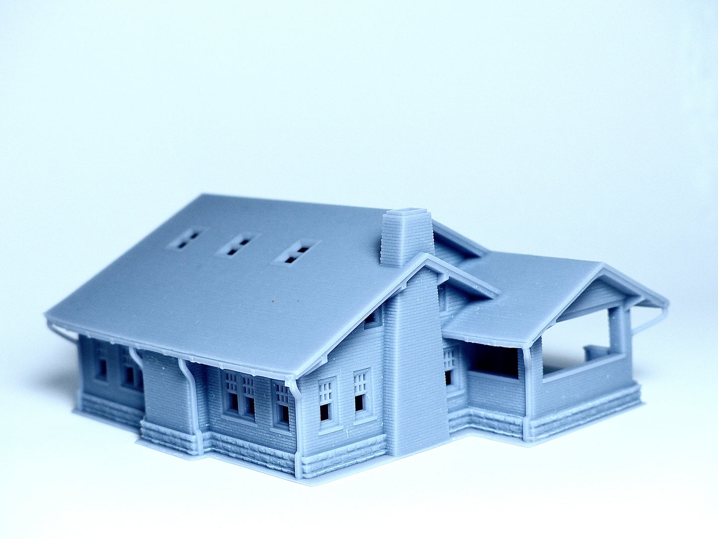 N scale Brick structure Farmhouse - 1:160 for Diorama modeling kit - Building#27F