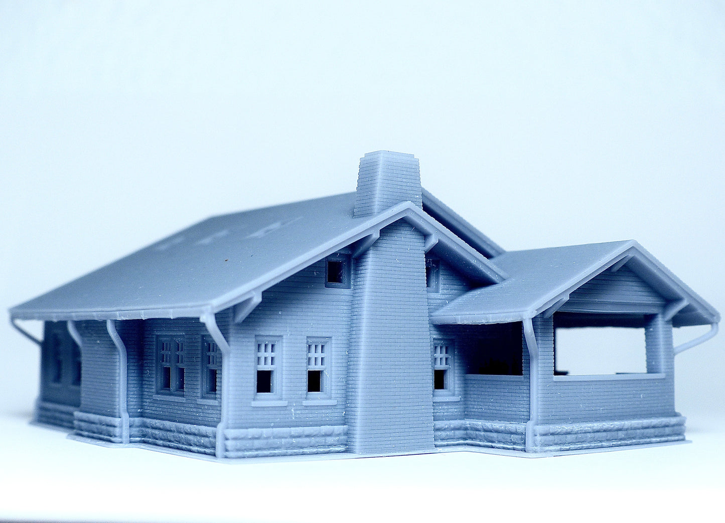 N scale Brick structure Farmhouse - 1:160 for Diorama modeling kit - Building#27F