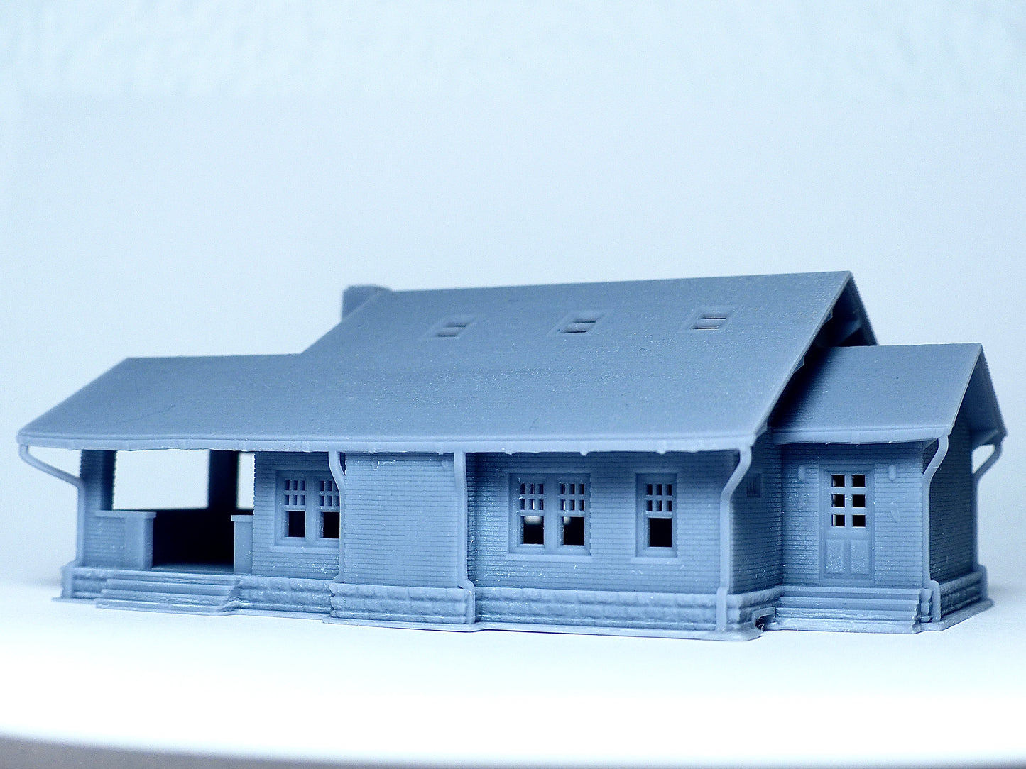 N scale Brick structure Farmhouse - 1:160 for Diorama modeling kit - Building#27F