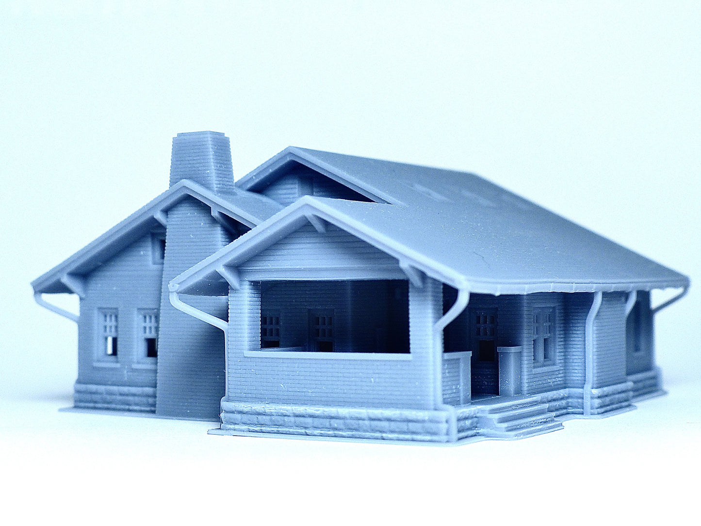 N scale Brick structure Farmhouse - 1:160 for Diorama modeling kit - Building#27F