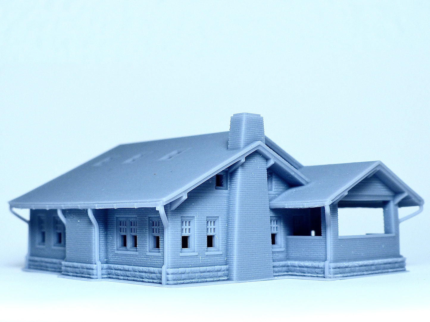 N scale Brick structure Farmhouse - 1:160 for Diorama modeling kit - Building#27F