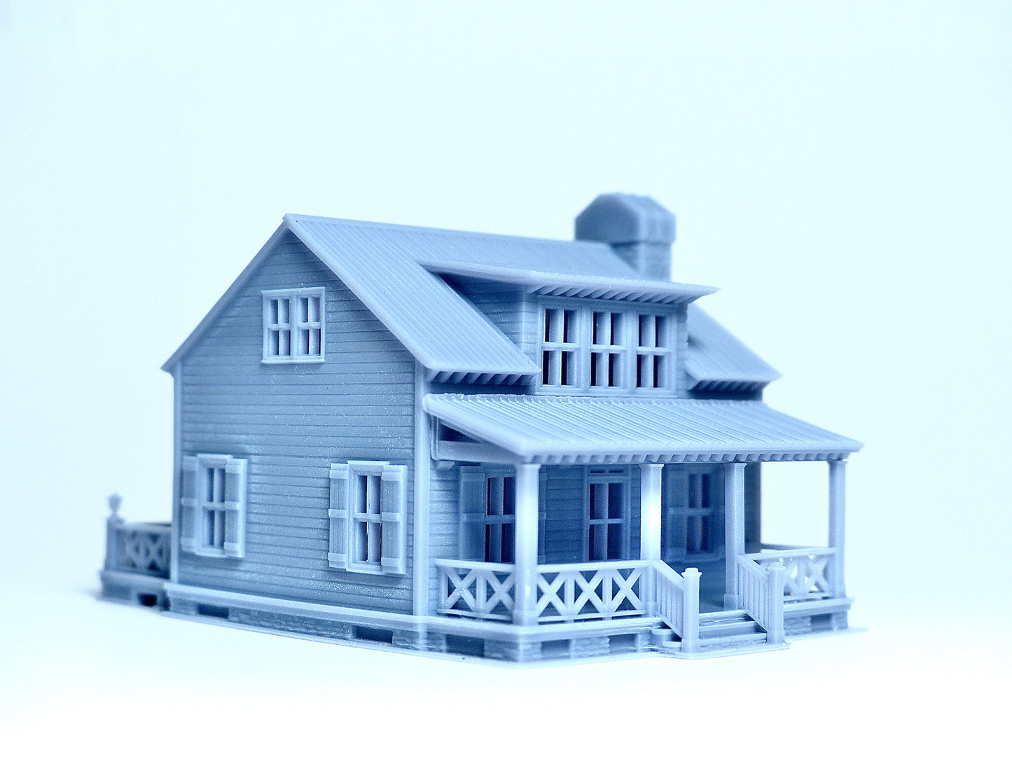 N scale Cottage with back terrace - 1:160 for Diorama modeling kit - Building#29B