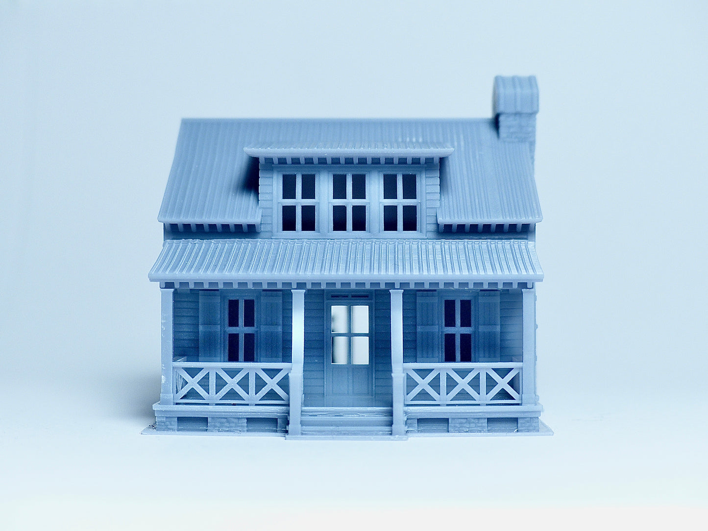 N scale Cottage with back terrace - 1:160 for Diorama modeling kit - Building#29B