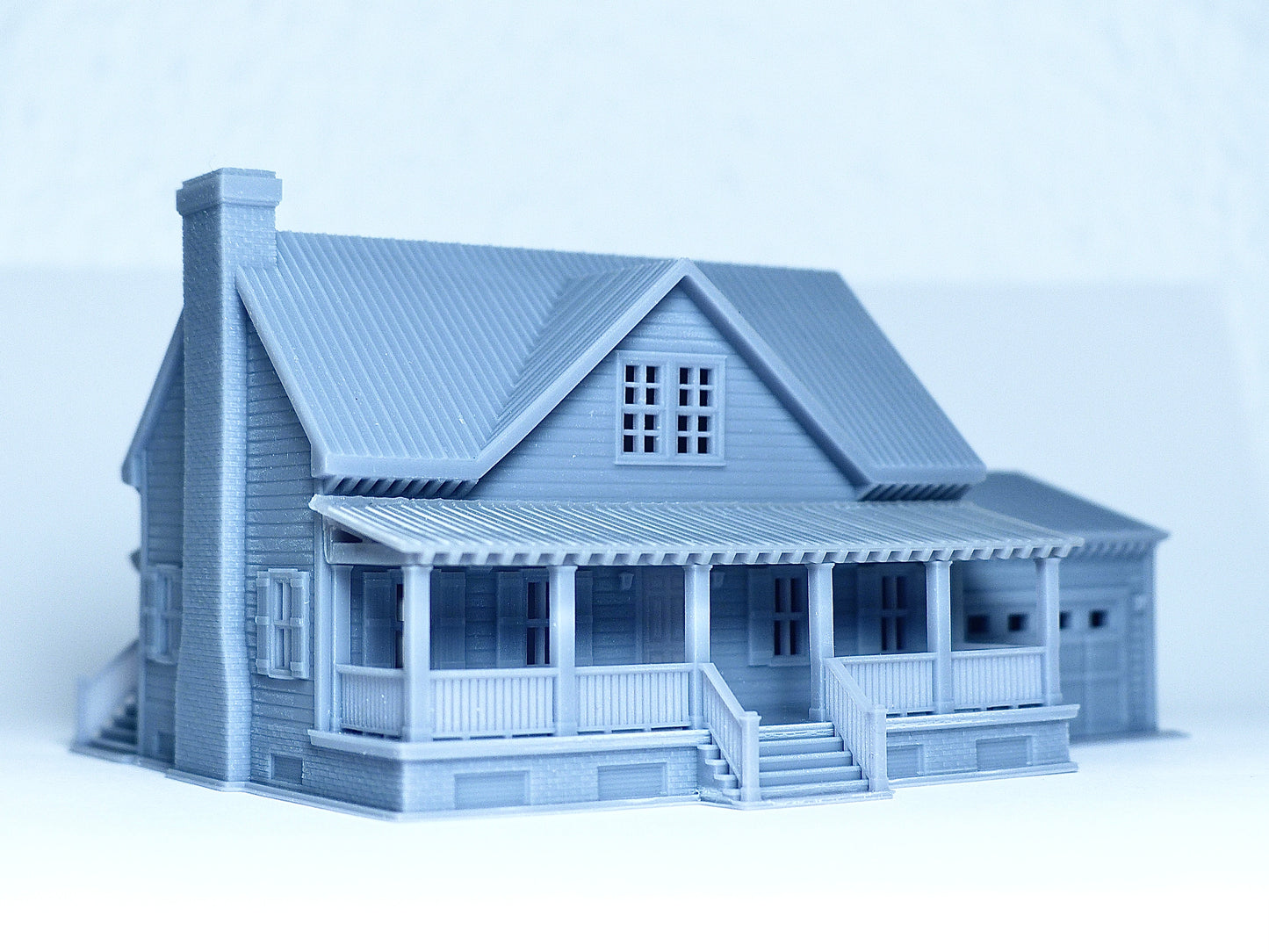 N scale Cottage house with garage - 1:160 for Diorama modeling kit - Building#29C