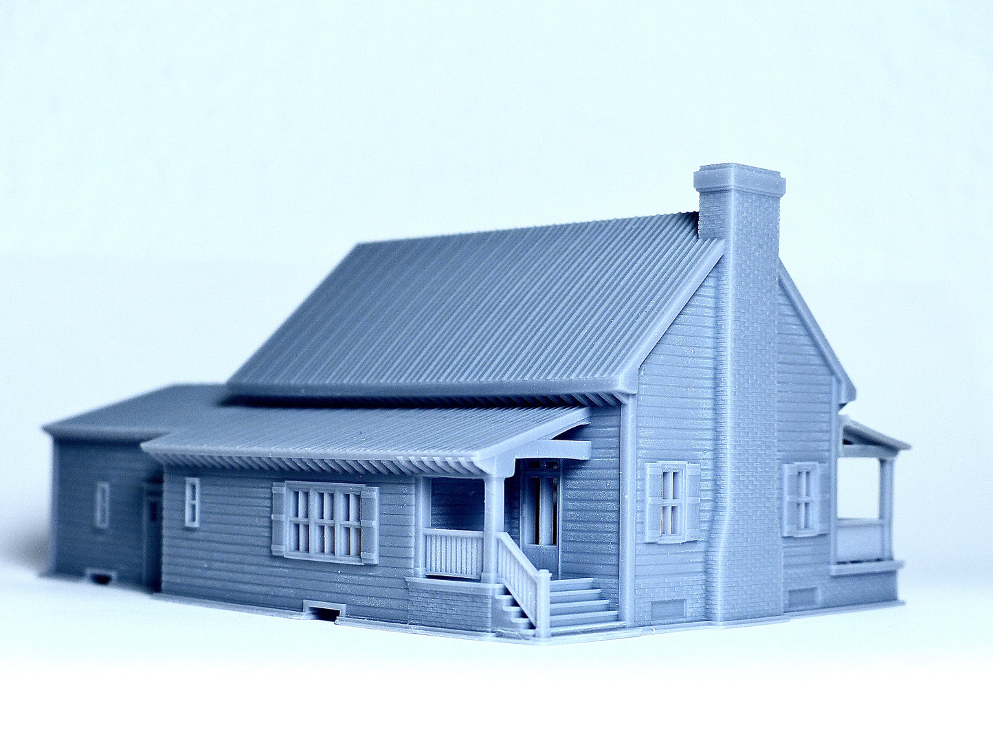 N scale Cottage house with garage - 1:160 for Diorama modeling kit - Building#29C
